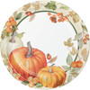 Creative Converting Pumpkin Harvest Dinner 9" Thanksgiving Paper Plates 8ct.
