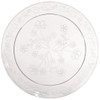 D'Vine 9" Clear Plastic Scroll Luncheon Plates 20ct.