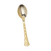 Gold Hammered Gold Plastic Teaspoons 20ct.
