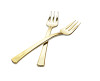Golden Secrets 4" Tiny Gold Plastic Forks, 24 count