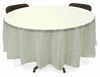 Ivory 82" Round Polylined Tablecloths