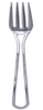Modern Design Plastic Silver Forks 20ct.