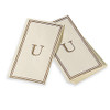 Monogram Disposable Letter "U" Guest Towels, 16ct