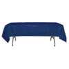 Navy Blue Rectangular Plastic Tablecloths 54" x 108"