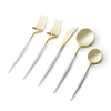 Noble Collection Two Tone White / Gold Plastic Wedding Cutlery 40pcs.