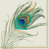 Peacock's Feather Lunch Napkins 20ct