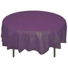 Plum 84" Round Plastic Tablecloths Table Covers