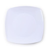 Renaissance White Square Rounded 7.5" Salad Plastic Plates 10ct.