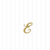 White w/ Gold Monogram "E" Beverage Napkins 20ct.