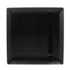 Zen 10 1/4" Black Square Plastic Dinner Plates *Case of 120*