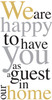IHR Guest napkin happy to have you