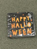 happy halloween black & orange cocktail napkins