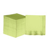 Lime Green with Gold Stripe Paper Lunch Napkins | 20 Napkins