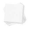 White with Silver Stripe Paper Lunch Napkins | 20 Napkins