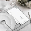 Disposable Paper Dinner Napkins with Silver Monogram "A" - 42 Count (3 Sets of 14)