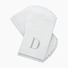 Disposable Paper Dinner Napkins with Silver Monogram "D" - 42 Count (3 Sets of 14)