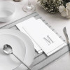 Disposable Paper Dinner Napkins with Silver Monogram "M" - 42 Count (3 Sets of 14)