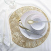 Gold Round Shell Laser Cut Placemat - Placemat
