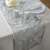 Silver Vinyl Leaf Laser Cut Table Runner - 1 Runner