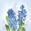 Hyacinth Blue Lunch Napkins - Pack of 20