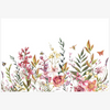 Wildflower Rectangle 12.5 x 18.5 Inch Durable Heavyweight Paper Placemat - Pack of 24