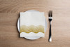 Ombre Gold Wave Disposable Airlaid Buffet / Cocktail Napkins - Pack of 20