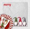 Merry Gnomes Charger Placemat 12.5" x 12.5" Durable Heavyweight Paper Elegant Table Setting