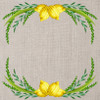 Burlap Lulav Wreath Charger Placemat 12.5" x 12.5" Durable Heavyweight Paper Elegant Table Setting - 24 Count Per Pack
