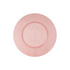 Elegant 9-Inch Round Disposable Party Dinner Plate with Pink Rose Quartz Gemstone Design