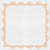 Peach Caroline Charger Placemat 12.5" x 12.5" Durable Heavyweight Paper Elegant Table Setting - 24 Count