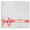 Red Gift Bow Disposable Airlaid Buffet / Cocktail Napkin - Pack of 20