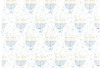 Menorah Confetti 12.5" x 18.5" Durable Heavyweight Paper Placemat Elegant Table Settings - 24 Count