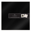 12" Black Square Light Weight Mirror Charger Party Plate