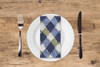 Green and Blue Plaid Disposable Airlaid Buffet / Guest Towel - Pack of 16