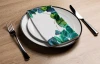 Translucent Leaves Disposable Airlaid Buffet/Guest Towels, Soft Luxury Linen-Feel Napkins for Parties, Weddings & Events - 16 Pack