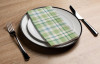 Altoona Design Green Plaid Disposable Airlaid Buffet / Guest Towels, Soft Luxury Linen-Feel Napkins for Parties, Weddings & Events - 16 Pack