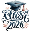 Class of 2026 Graduation Cocktail Napkins - Premium Airlaid Linen-Feel Disposable Hand Towels for Graduation Party & Event - 20 Pack