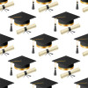 Cap & Diploma Graduation Cocktail Napkins - Premium Airlaid Linen-Feel Disposable Hand Towels for Graduation Party & Event - 20 Pack