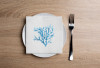 Blue Coral Disposable Airlaid Buffet/Cocktail Napkins, Soft Luxury Linen-Feel Napkins for Parties, Weddings & Events - 20 Pack