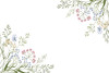 Delicate Wildflower Disposable Placemats Table Mats Heavyweight Disposable Paper, Biodegradable, Heat Resistant Non Slip for Dining Kitchen Holiday Party Decor - 12.5 x 18.5 Inch, 24 Sheets