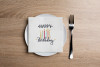 Altoona Design Birthday Candles Disposable Airlaid Buffet / Cocktail - Premium Airlaid Linen-Feel Disposable Hand Towels for Birthday Party, Baby Shower & Event Decor - 20 Pack