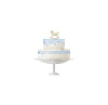Altoona Design Blue Cake Disposable Airlaid Buffet / Cocktail - Premium Airlaid Linen-Feel Disposable Hand Towels for Birthday Party, Baby Shower & Event Decor - 20 Pack