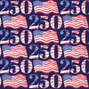 IHR Patriotic Blue  USA 250 July 4th  Paper Cocktail / Beverage  Napkins for Independence Day, Memorial Day, Summer Entertaining & Holiday Celebrations - 20 Per Package