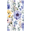 Boston International Purple Posy Guest Towels, Soft 3-Ply Floral Paper Hand Towels, Decorative Disposable Bathroom Napkins for Powder Rooms, Parties & Entertaining