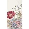 Boston International Belles Fleurs Cream Guest Towels, Soft 3-Ply Floral Paper Hand Towels, Decorative Disposable Bathroom Napkins for Powder Rooms & Parties