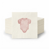 Altoona Design Pink Stretchie Cocktail Napkins - Premium Airlaid Linen-Feel Disposable Hand Towels for Birthday Party, Baby Shower & Event Decor