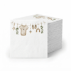 Altoona Design Baby Clothesline Guest Towel Napkins - Premium Airlaid Linen-Feel Disposable Hand Towels for Birthday Party, Baby Shower & Event Decor