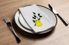Altoona Design Lemon Leaves Printed Guest Towel Airlaid Linen-Feel Disposable Hand Towels for Jewish New Year & Sukkos Holiday Party Buffet & Dinner