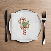 Altoona Design Candy Cane Christmas Disposable Cocktail Napkins, Absorbent Airlaid Linen-Feel Napkins for Xmas Dinner, Holiday Party & Winter Decor - 20 Pack