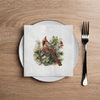 Altoona Design Cardinal Christmas Disposable Cocktail Napkins, Absorbent Airlaid Linen-Feel Napkins for Xmas Dinner, Holiday Party & Winter Decor - 20 Pack